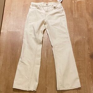 We The Free Off-White Flare Jeans